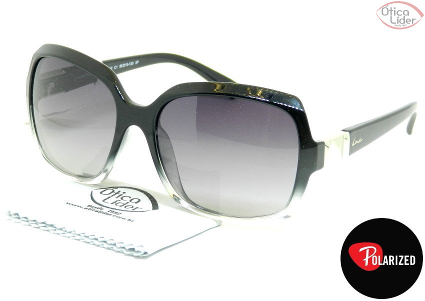 London LO 312 c1 58 Acetato Preto / Transparente Polarizado