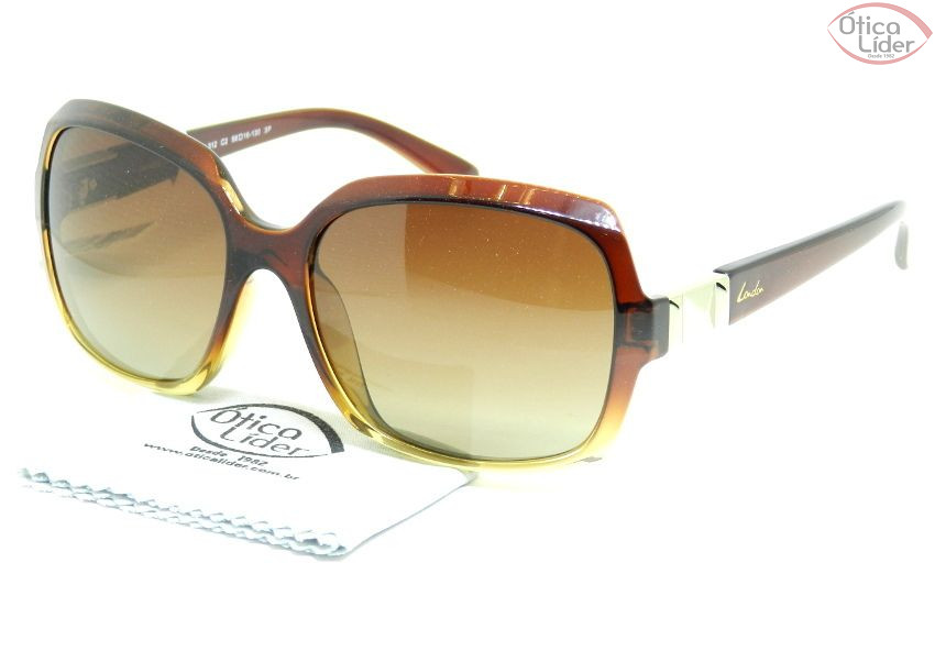 London LO 312 c2 58 Acetato Marrom / Transparente Polarizado