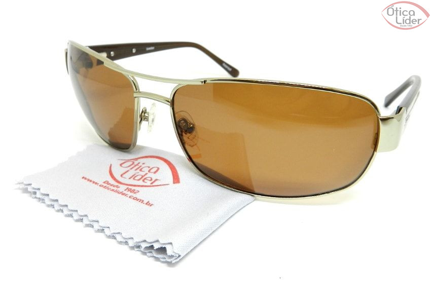 London LO 611 66 Metal Dourado / Acetato Marrom