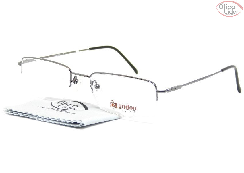 Óculos London LO L5485 C17 52 fny Metal Chumbo