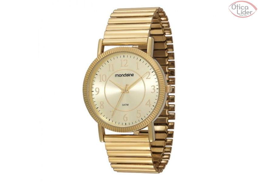 Mondaine MD 83205lpmvde1 Dourado Redondo