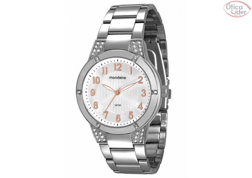 Mondaine MD 94744lomgne1 Prata Redondo