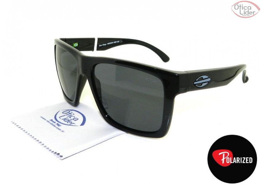Mormaii MO 0009 a02/03 55 San Diego Acetato Preto Polarizado