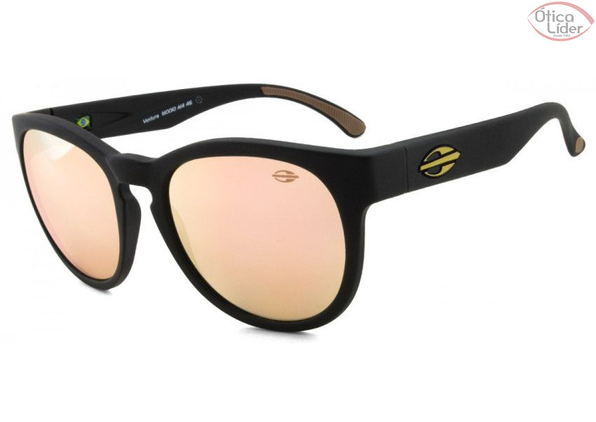Mormaii MO 0010 a1446 54  Ventura Acetato Preto Espelhado