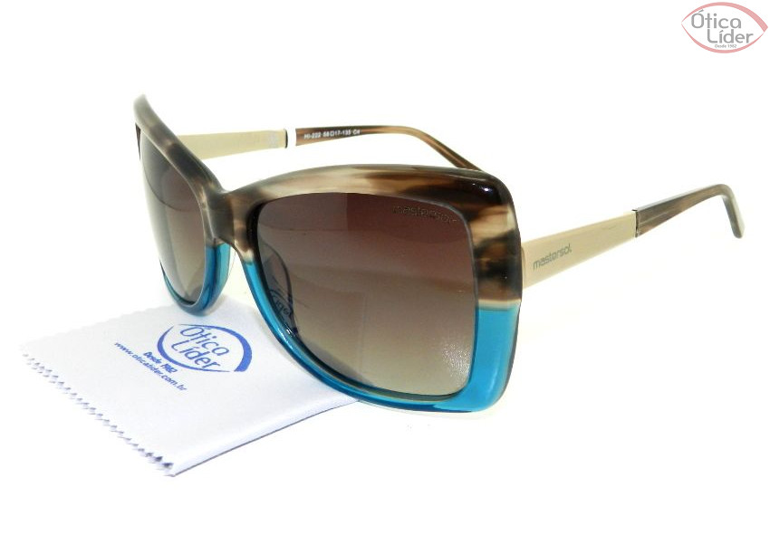 Mastersol MS hi 222 c4 58 Acetato Mesclado Marrom / Mesclado Azul