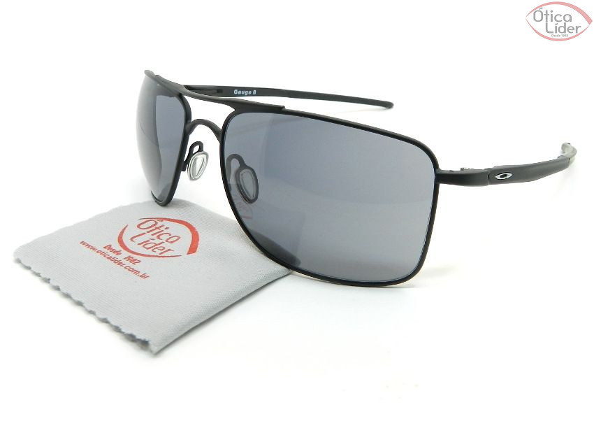 Oakley Gauge 8 OO4124 0162 62 Metal Preto