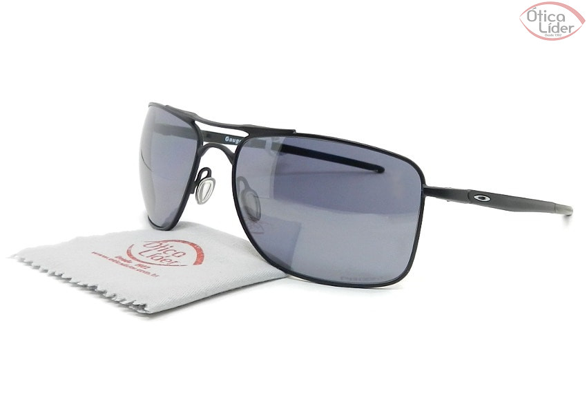 Oakley OO4124 02 62 Gauge 8 Metal Preto Lente Polarizada