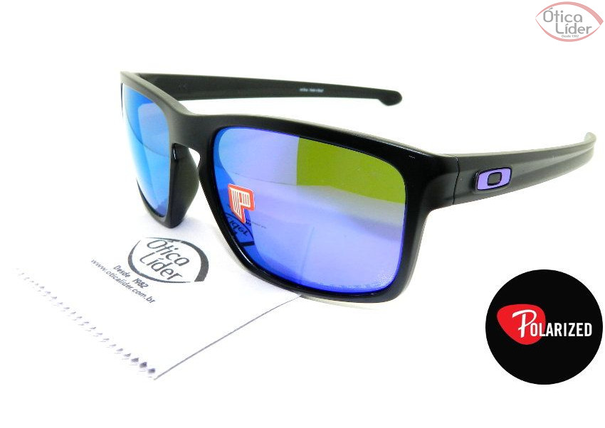 Oakley OO9262/10 57 Sliver Acetato Preto Espelhado Polarizado