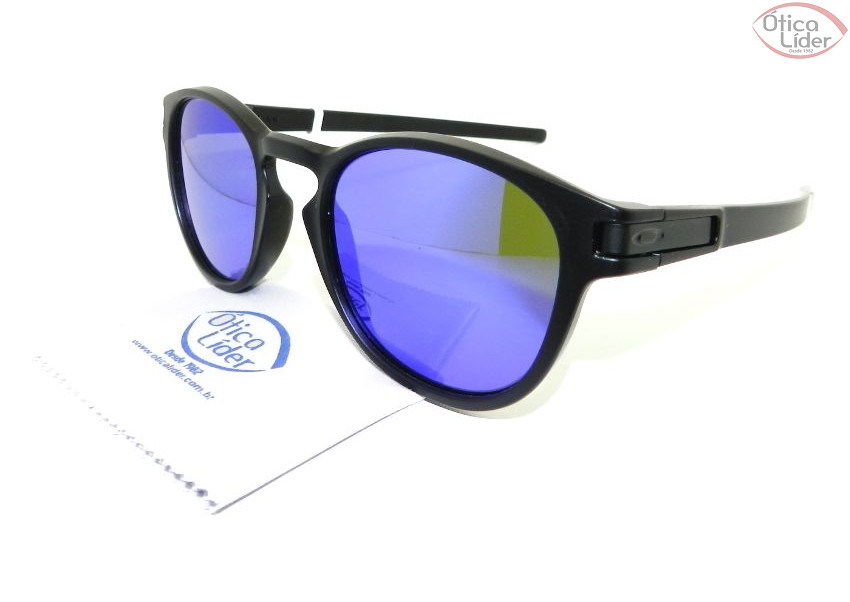 Oakley OO 9265/06 53 Latch Acetato Preto Espelhado Roxo