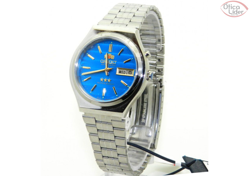 Orient OR 469wb7a a1sx Aço Inox Prata Fundo Azul Redondo