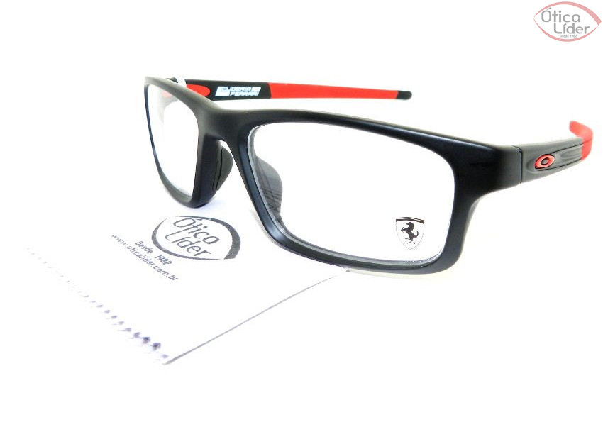 Oakley OX 8037 1554 54 Ferrari Acetato Preto / Vermelho