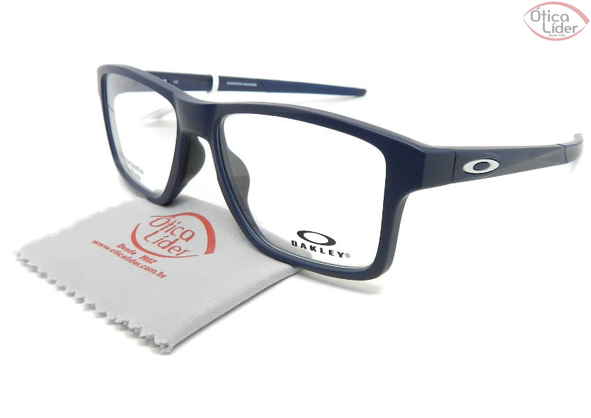 Oakley Chamfer Squared OX8143 0454 54 Acetato Azul Marinho