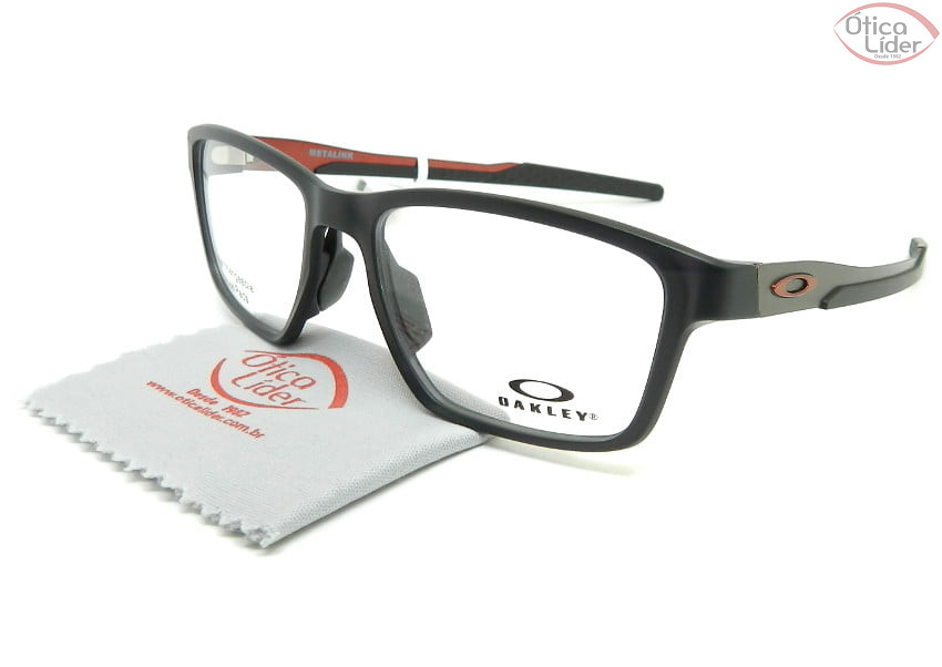 Oakley Metalink OX8153 0555 55 Acetato Cinza / Metal Grafite