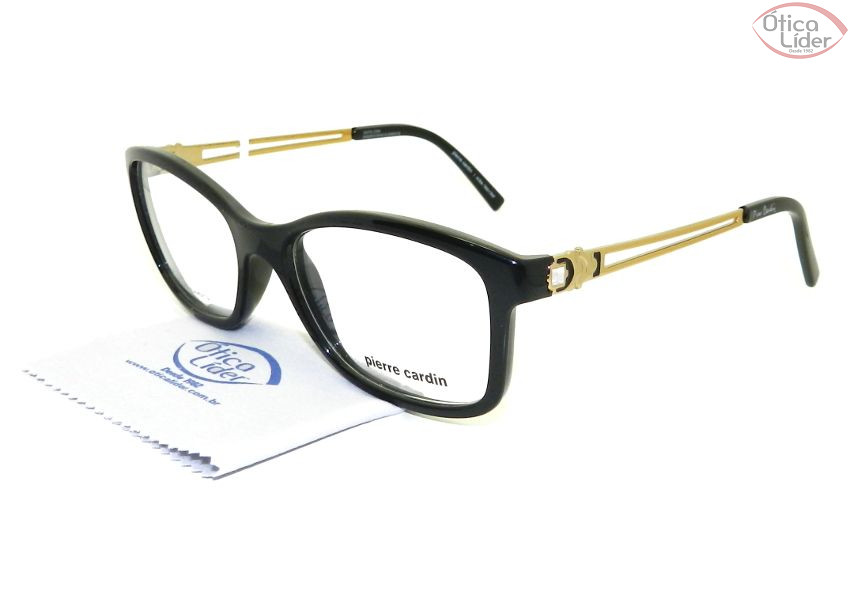 Pierre Cardin PC 3166 d167 52 Acetato Preto / Dourado