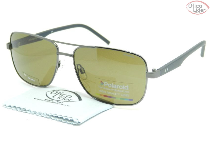 Polaroid PLD 2042/s rw2ig 59 Metal Chumbo / Acetato Preto Polarizado