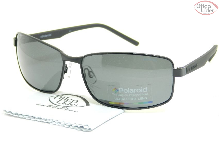 Polaroid PLD 2045/s 807m9 63 Metal Preto / Acetato Preto Polarizado