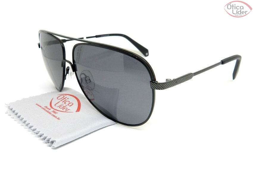 Polaroid PLD 2054 s 003m9 60 Aviador Metal Preto Polarizado at