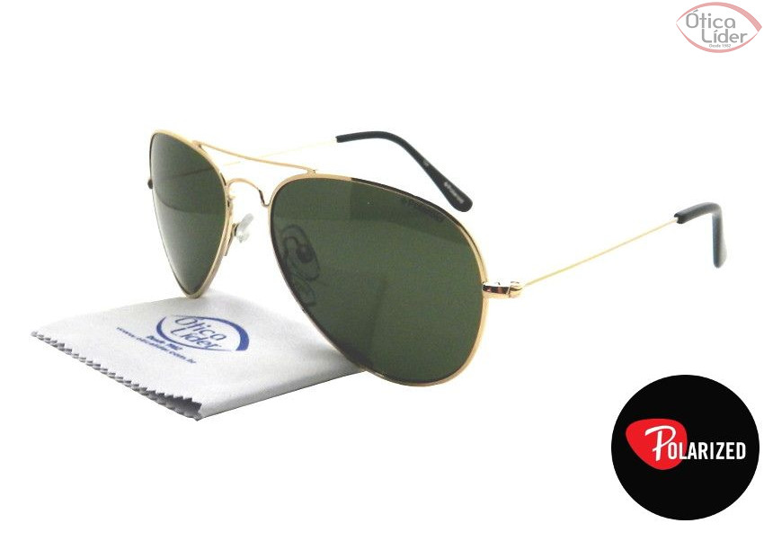 Polaroid PLD 4213w 00u/h8 58 Aviador Metal Dourado