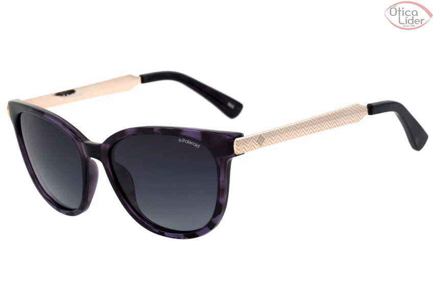 Polaroid PLD 5015s lyk/wj 55 Acetato Roxo Mesclado / Dourado