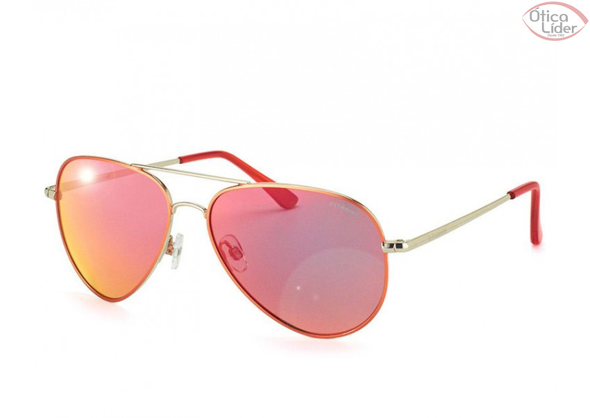 Polaroid PLD p4139s r4a/oz 58 Aviador Metal Laranja / Prata Espelhado