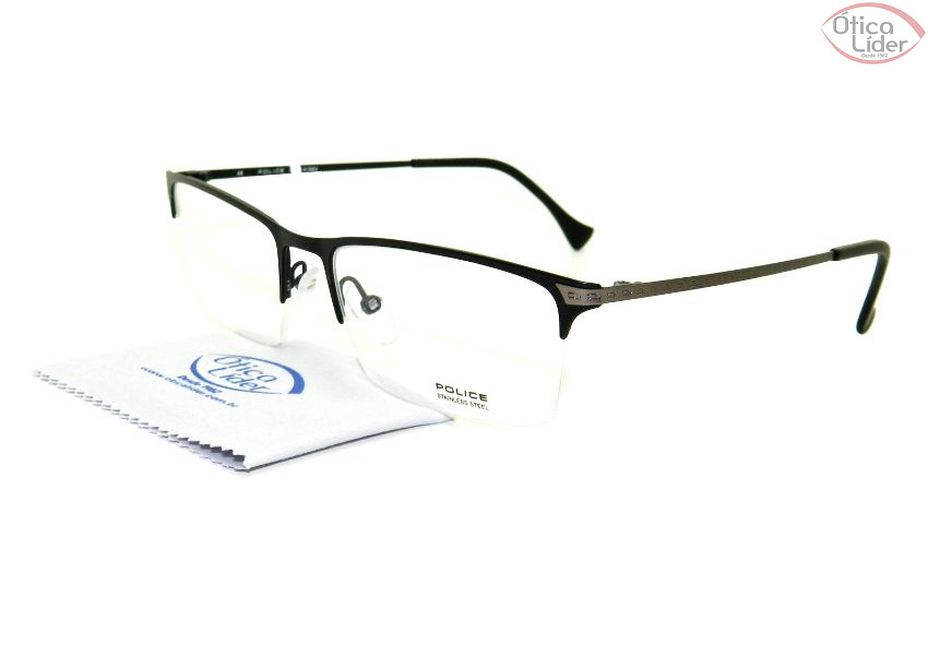 Police PO vpl043 0s08 55 fny Metal Preto / Prata