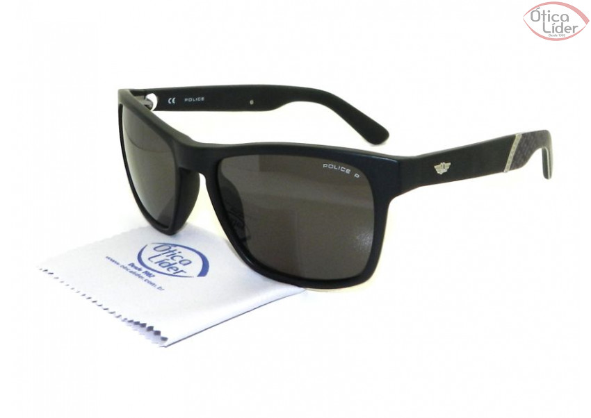 Police PO 1858 703p 55 Crypto 2 Acetato Preto Polarizado