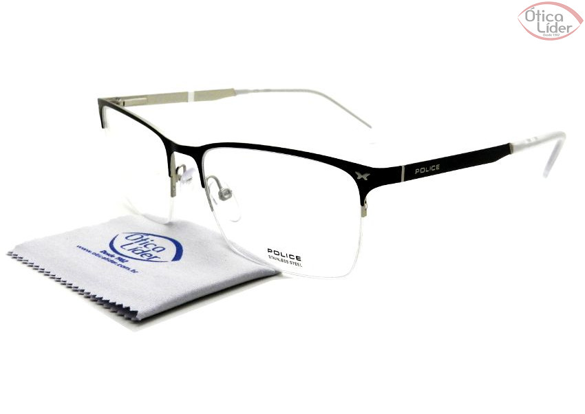 Police PO vpl288 0w01 57 Shot fny Metal Preto / Prata