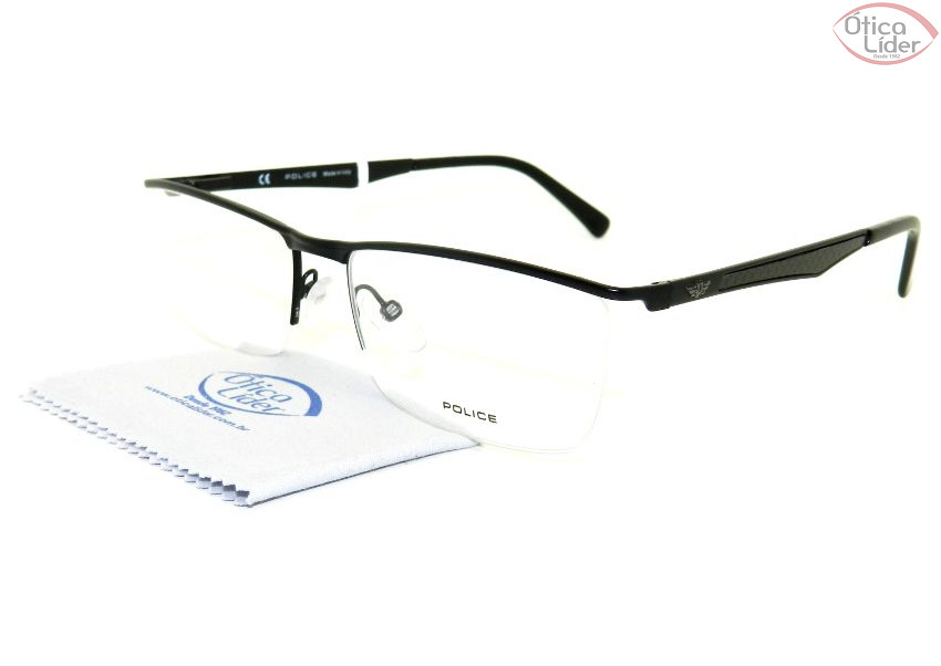 Police PO v8732 0599 58 fny Metal / Acetato Preto