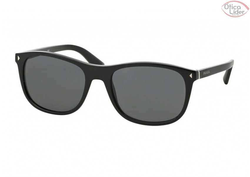 Prada PR 01rs 1ab 1a1 57 Journal Acetato Preto