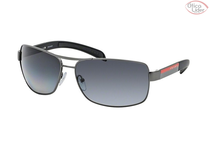 Prada PS 54is 7cq 5w1 65 Linea Rossa Polarizado Metal Chumbo