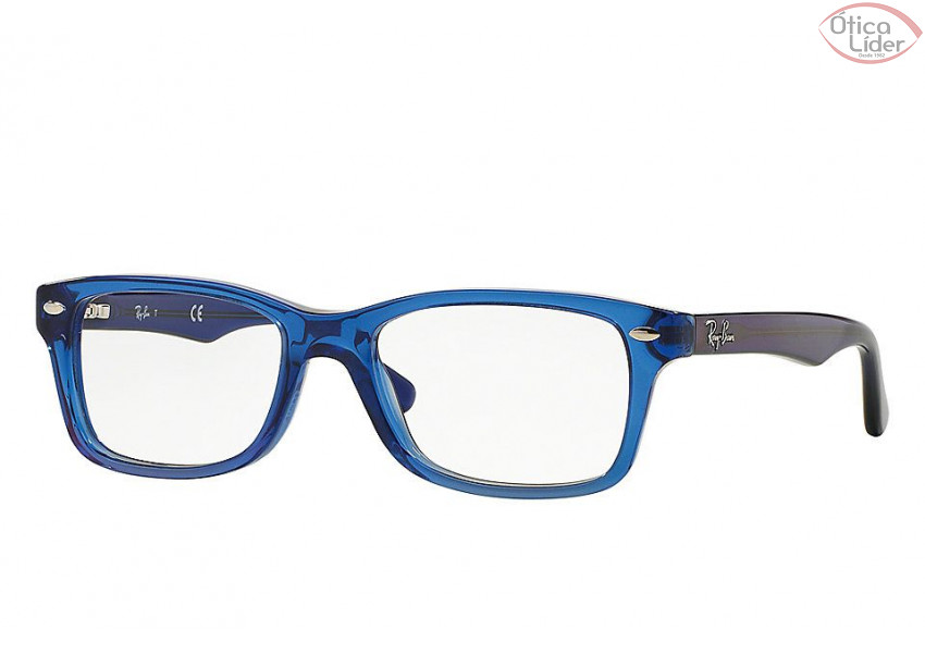 Ray-Ban RY1531 3647 48 Infantil Acetato Azul Transparente