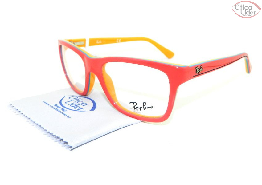 Ray-Ban RX1536 3599 46 Infantil Acetato Rosa / Laranja