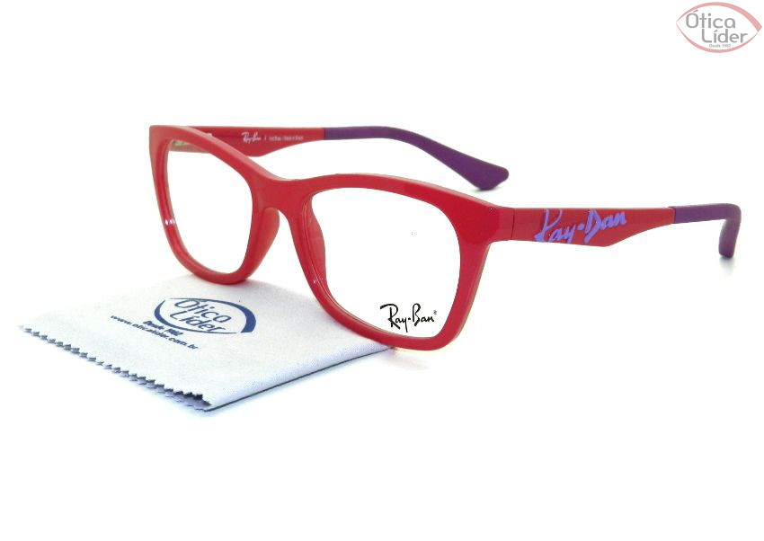 Ray-Ban RX1552l 3663 48 Infantil Acetato Rosa / Roxo