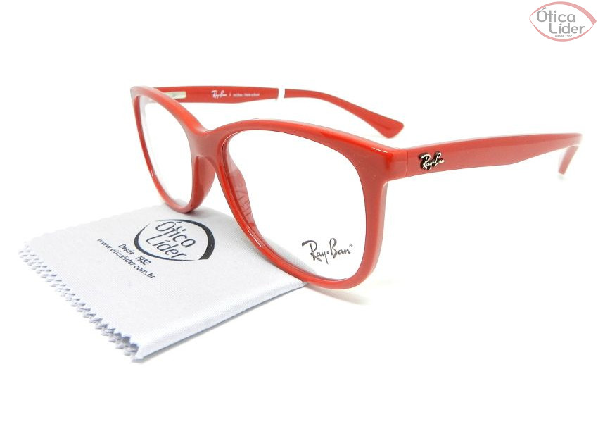 Ray-Ban RX1559l 3680 50 Infantil Acetato Vermelho
