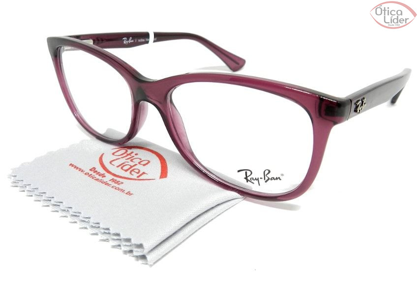 Ray-Ban RY1559l 3682 50 Infantil Acetato Vinho Transparente