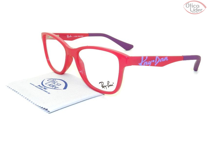 Ray-Ban RY1563l 3663 49 Infantil Acetato Rosa / Roxo
