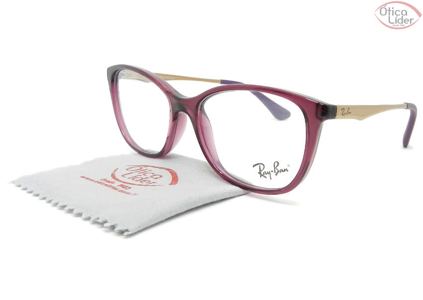 Ray-Ban RY1565l 3788 49 Infantil Acetato Roxo / Metal Rosado