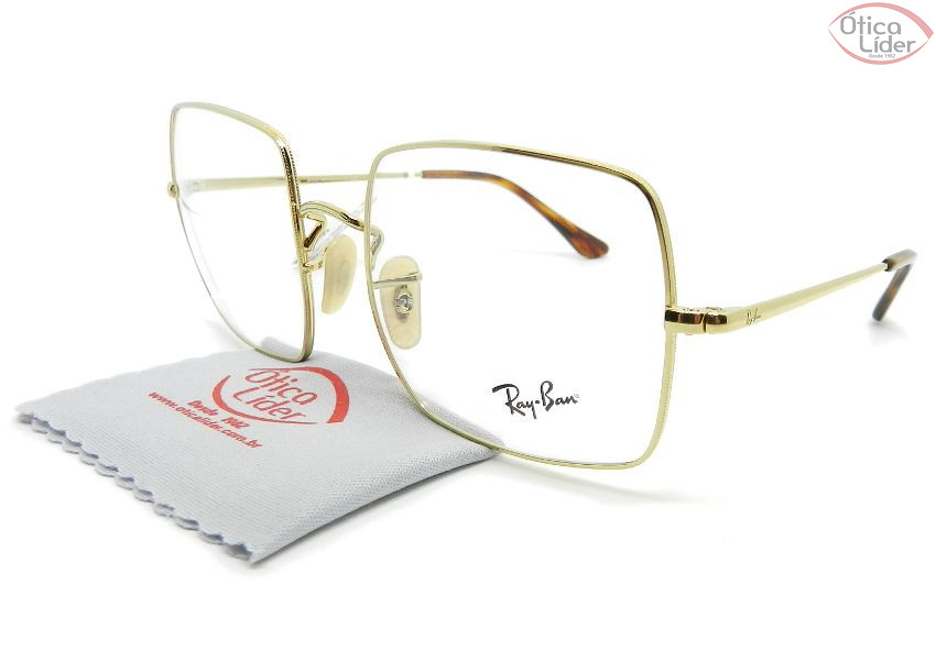 Ray-Ban RX1971v 2500 54 Square Metal Dourado