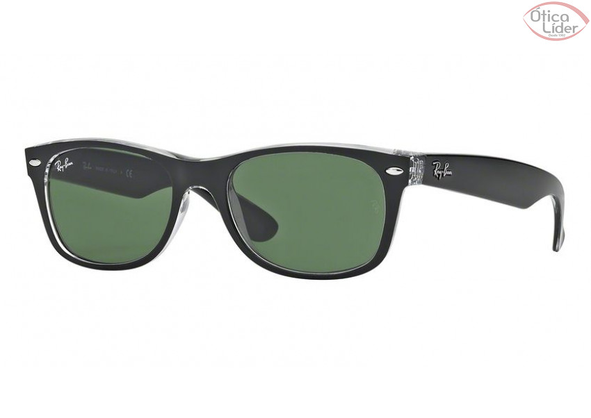 Ray-Ban RB 2132 6052 58 New Wayfarer Acetato Preto/Transparente