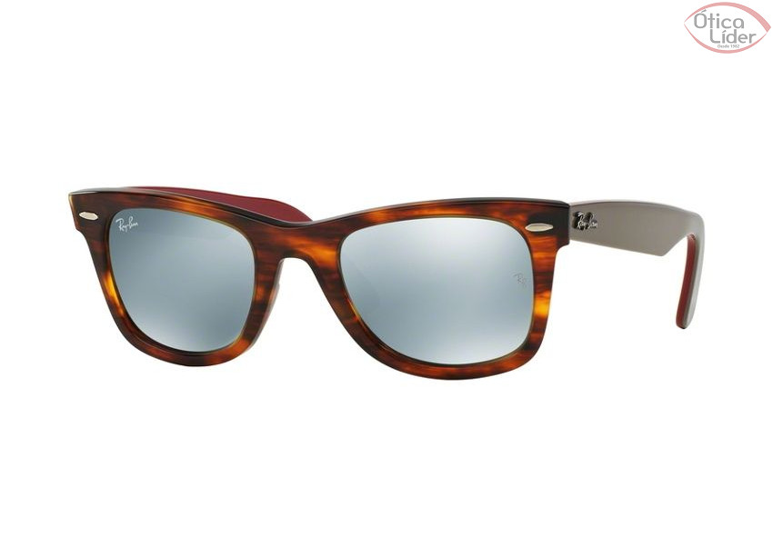 Ray-Ban RB2140 117830 54 Wayfarer Acetato Mesclado / Marrom