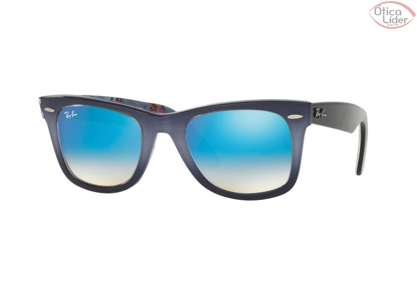 Ray-Ban RB 2140 11984o 50 Wayfarer Acetato Preto / Decorado