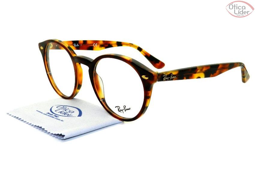 Ray-Ban RX2180v 5675 49 Round Acetato Mesclado
