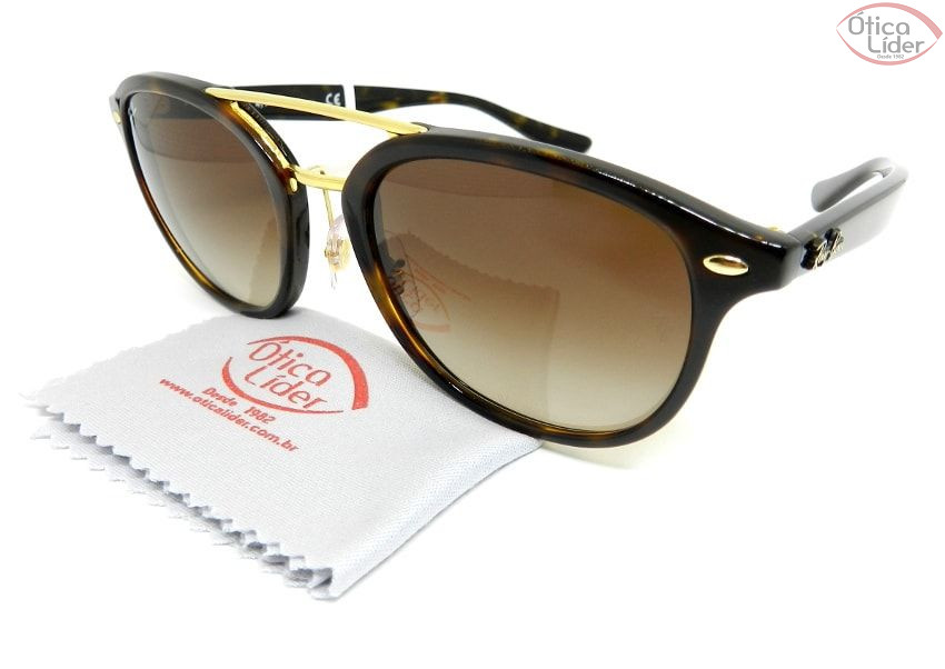 Ray-Ban RB2183 122513 53 Acetato Demi / Metal Dourado