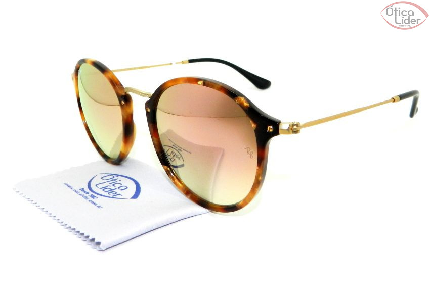 Ray-Ban RB 2447 1160/7o 52 Acetato Mesclado / Metal Dourado