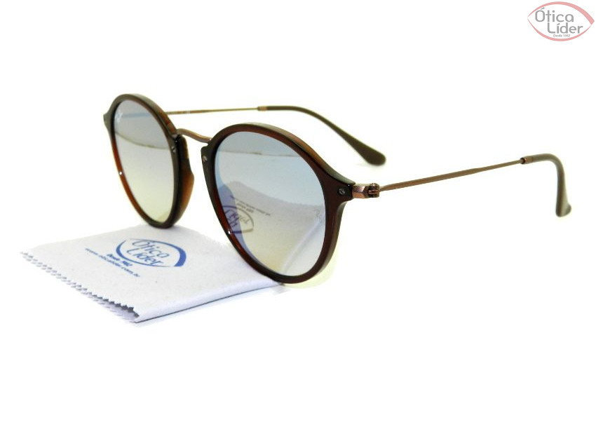 Ray-Ban RB2447n 6256/9u 49 Acetato Marrom / Bronze Espelhado