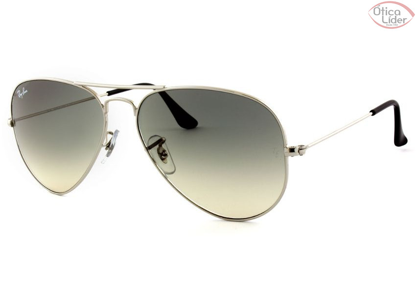 Ray-Ban RB 3025 003/32 58 Aviador Metal Prata