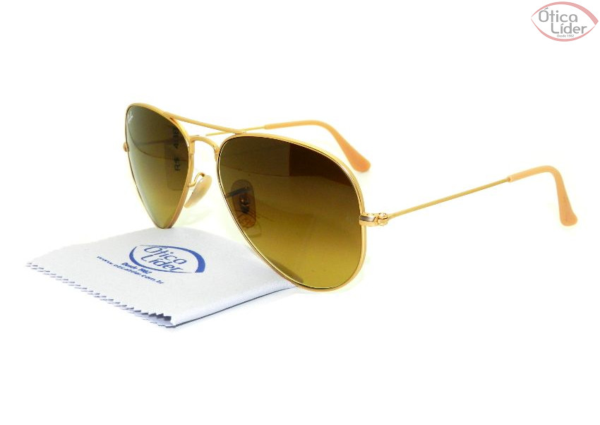 Ray-Ban RB 3025 112/85 55 Aviador Metal Dourado