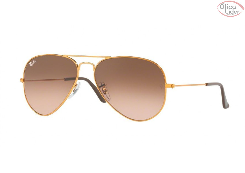 Ray-Ban RB3025 9001a5 58 Aviador Bronze / Marrom Degradê