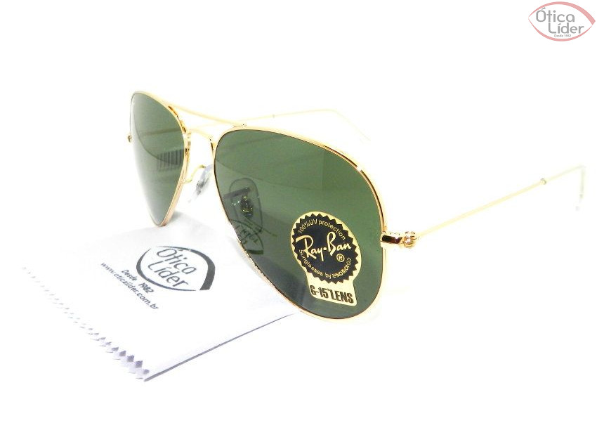 Ray-Ban RB 3025l w3234 55 Aviador Metal Dourado g15