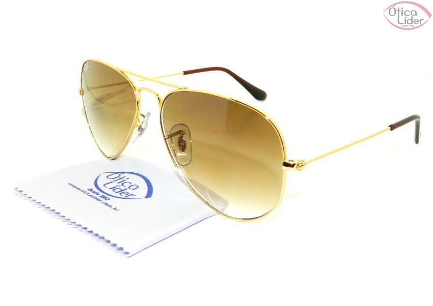 Ray-Ban RB3025l 001/51 55 Aviador Metal Dourado